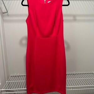 Elegant Red Sleeveless Dress